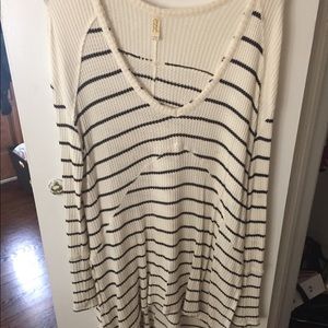 Stripped sweater top